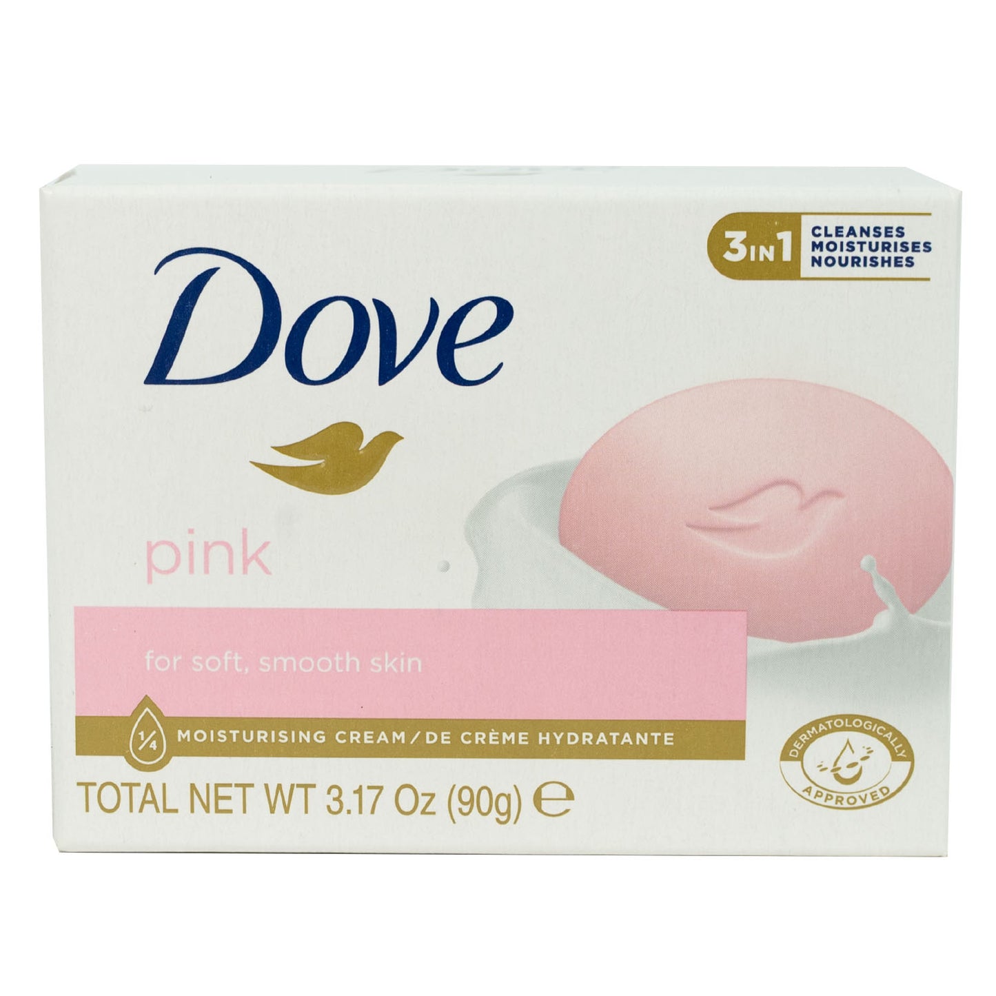 Dove Pink Moisturizing Cream Soap Bar - 90g