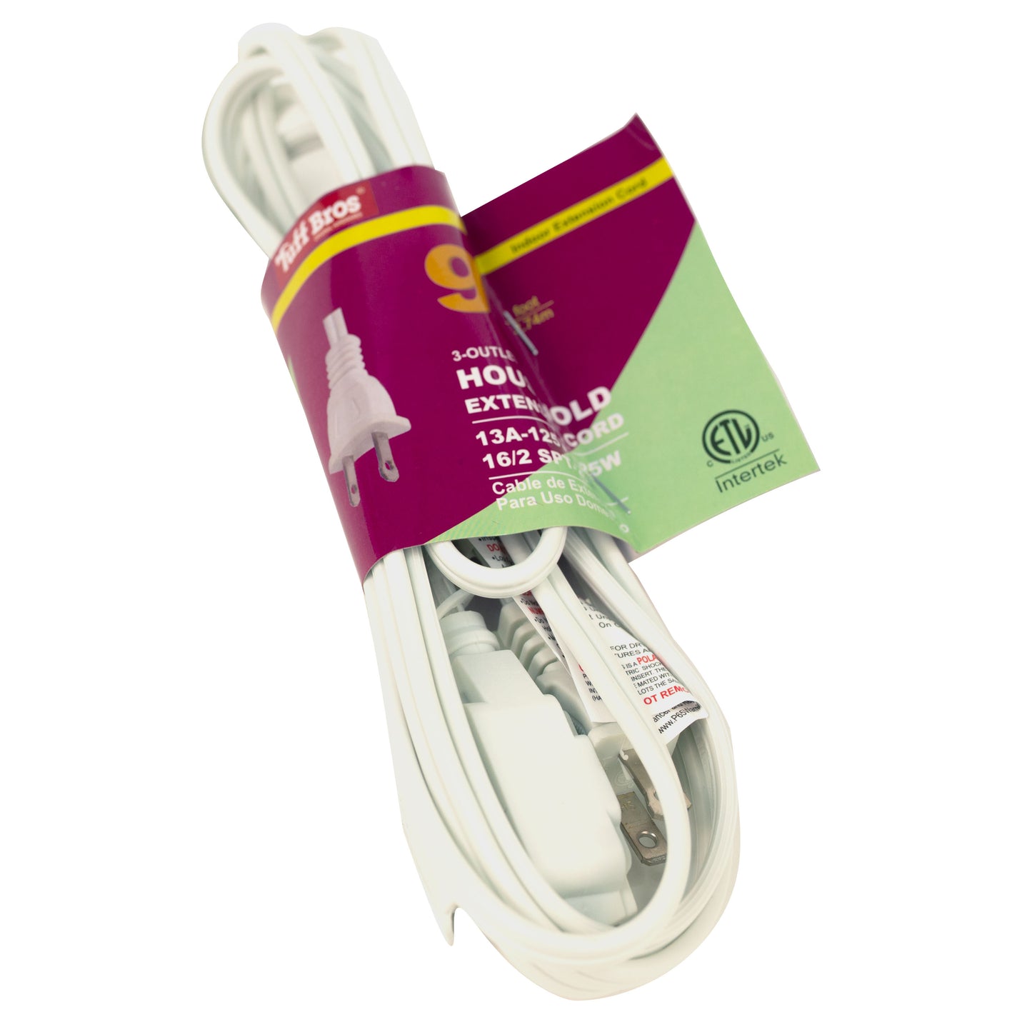 Tuff Bros 3-Outlet 9ft Extension Cord