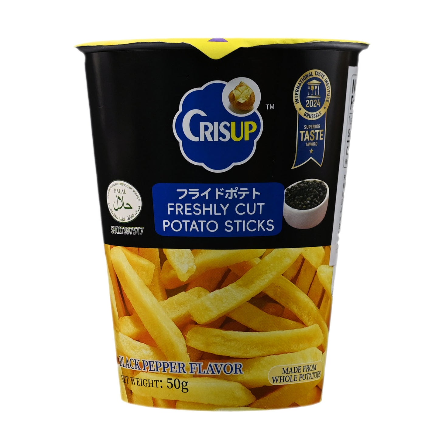 CrisUp Potato Sticks - Black Pepper - 50g