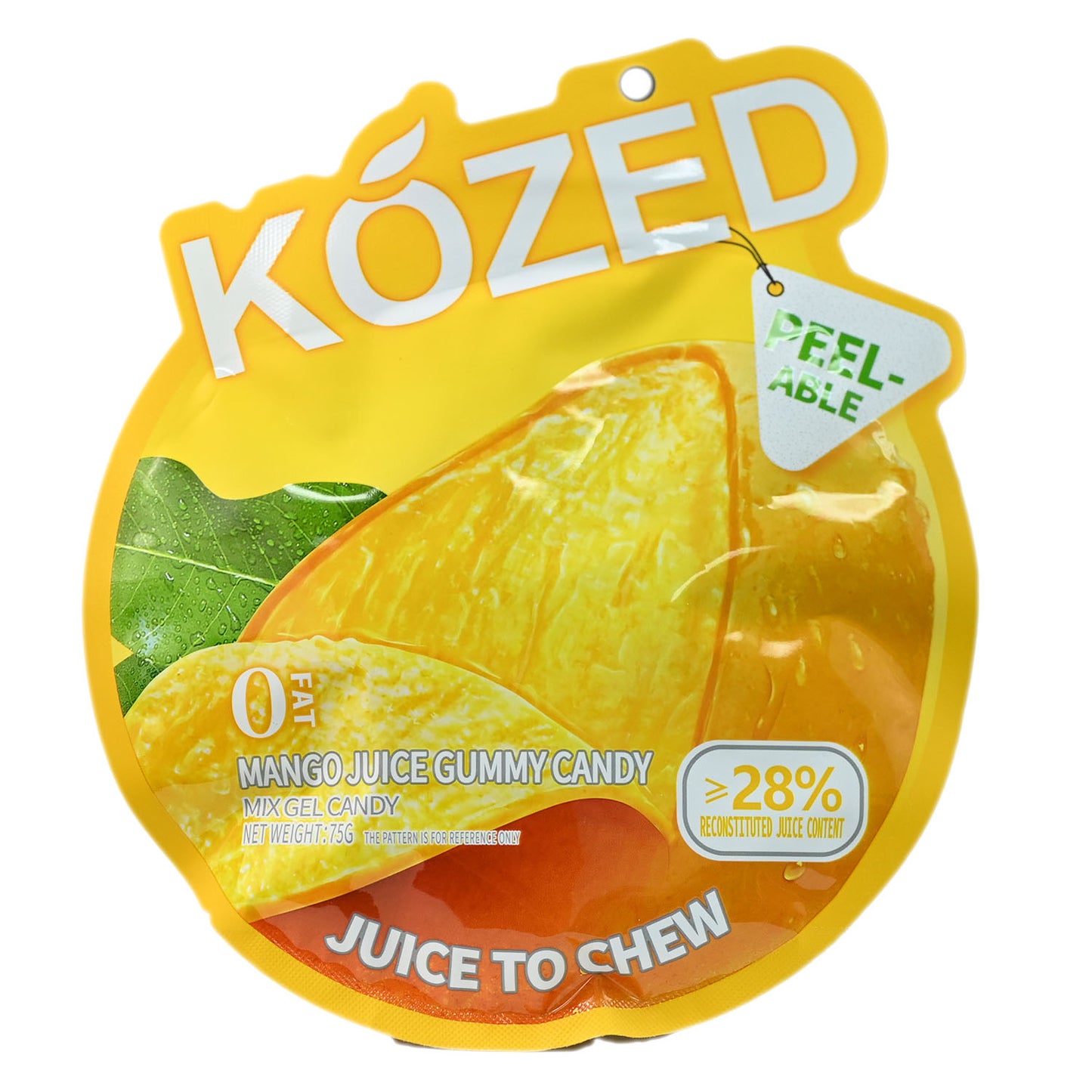 Kozed Peelable Gummy Candy - Mango - 75g