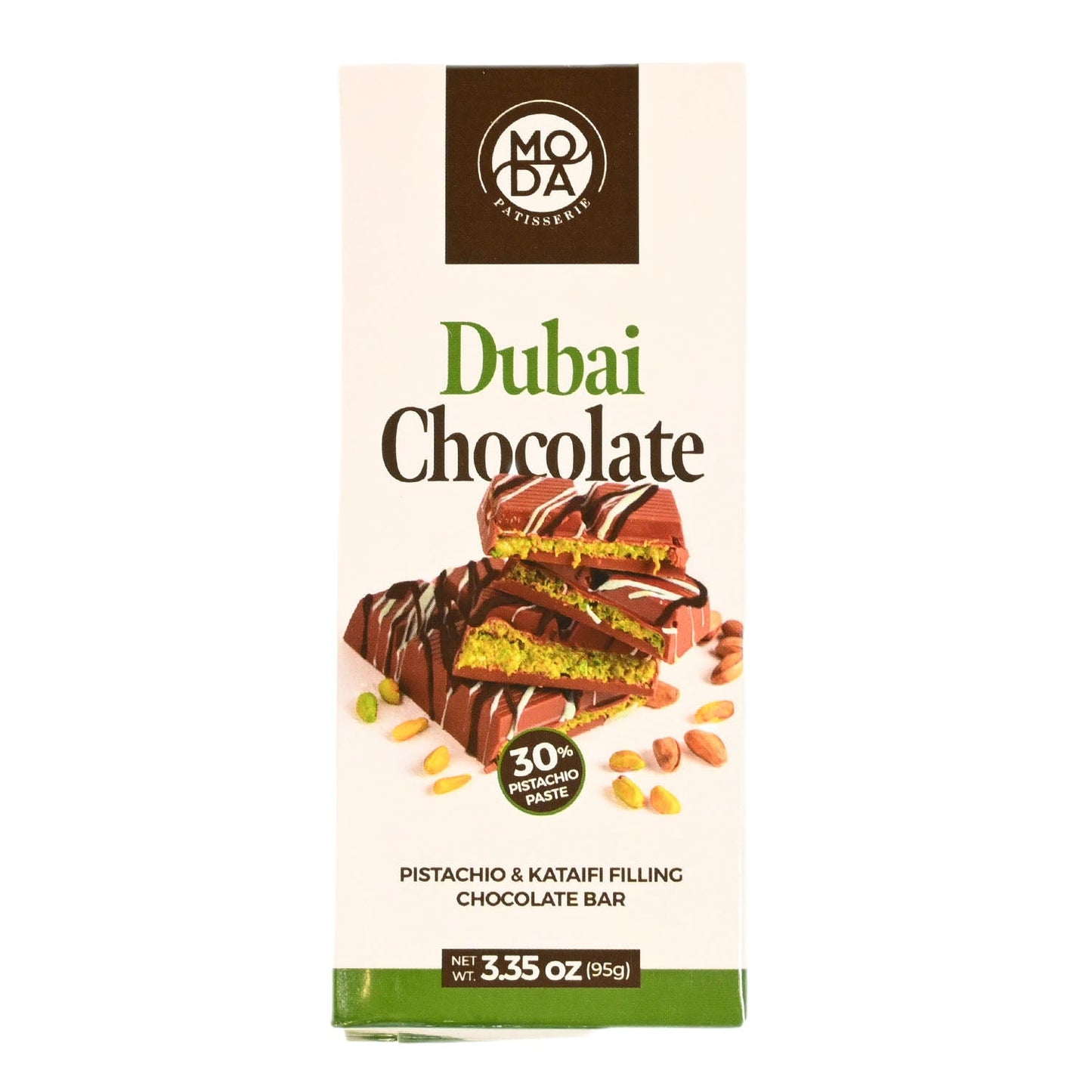 MODA Dubai Pistachio & Kataifi Chocolate Bar 3.35oz