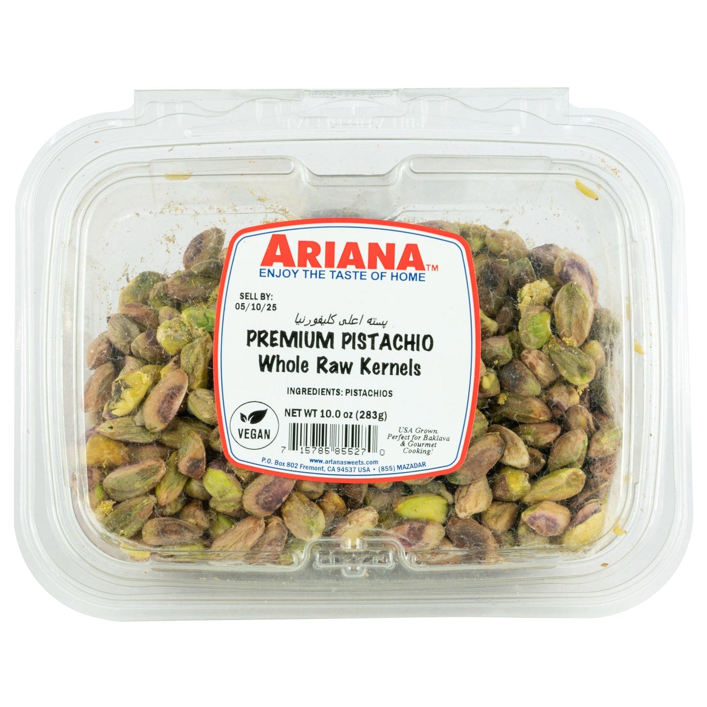 Ariana Premium Pistachio Whole Raw Kernels - 284g