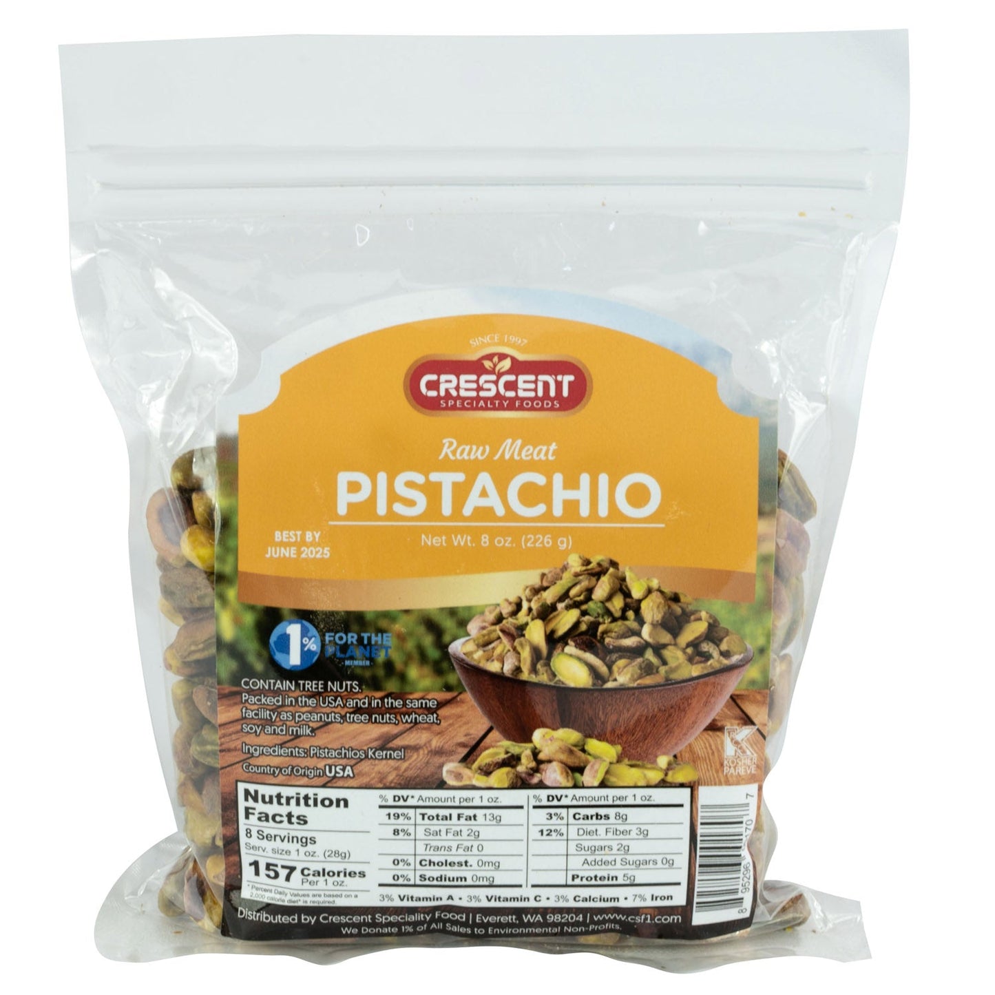 Crescent Raw Meat Pistachio - 227g