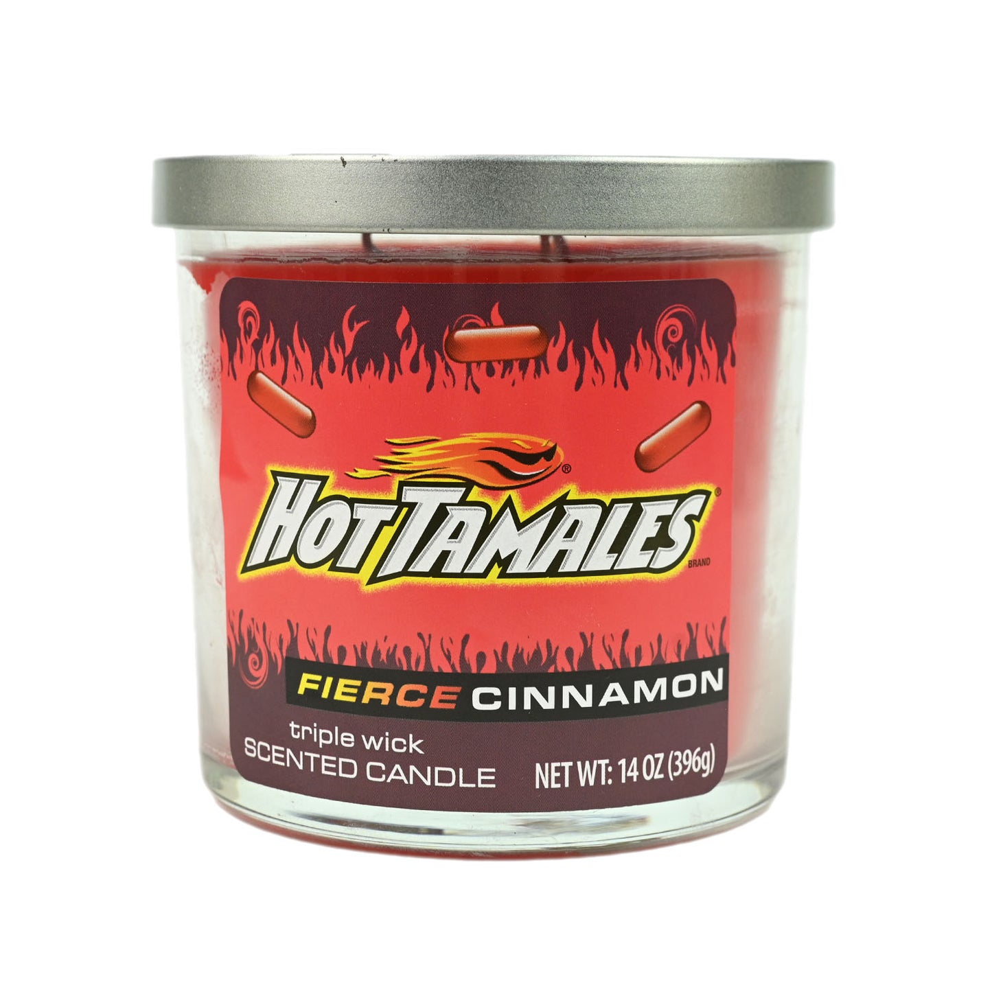Hot Tamales Fierce Cinnamon Triple Wick Candle - 14oz