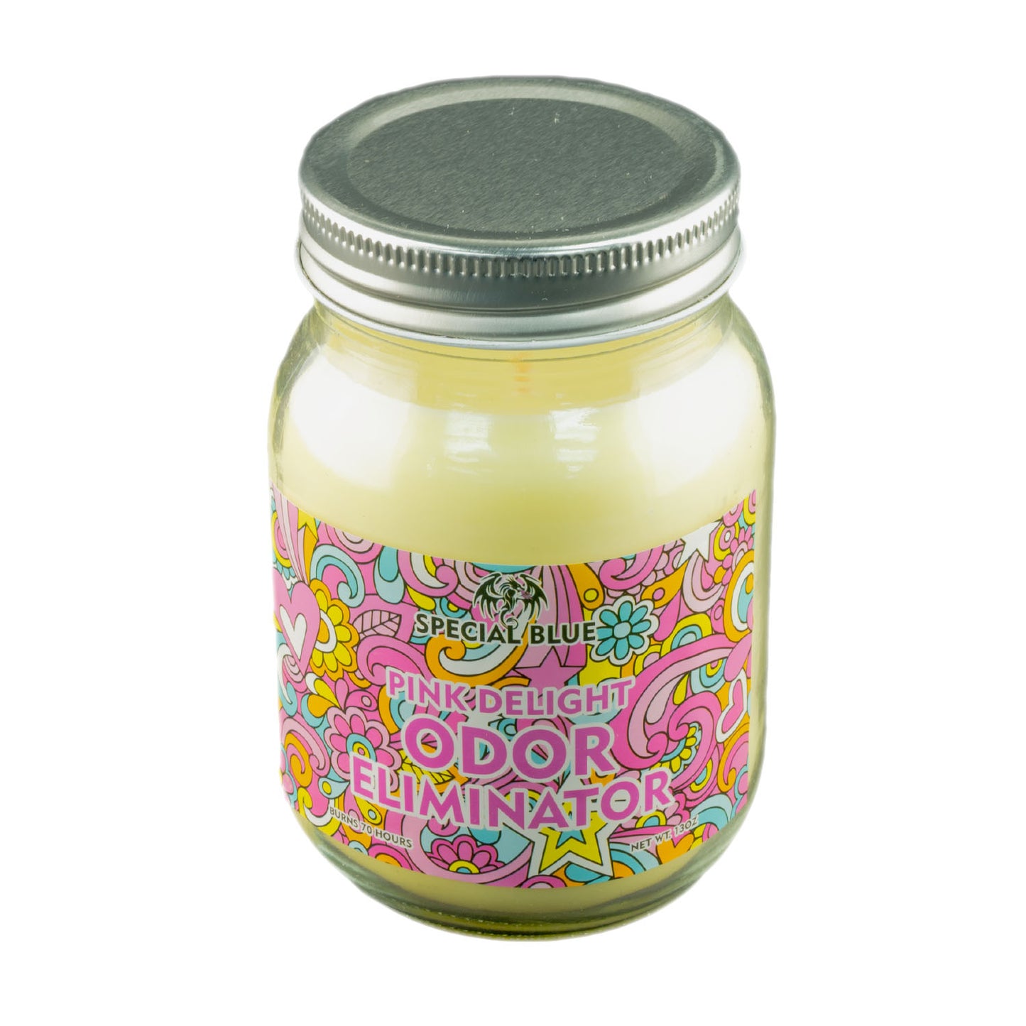 Special Blue Pink Delight Odor Eliminator Candle