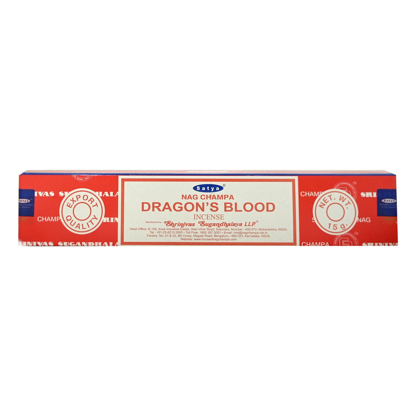 Satya Dragon's Blood Incense 15g Box