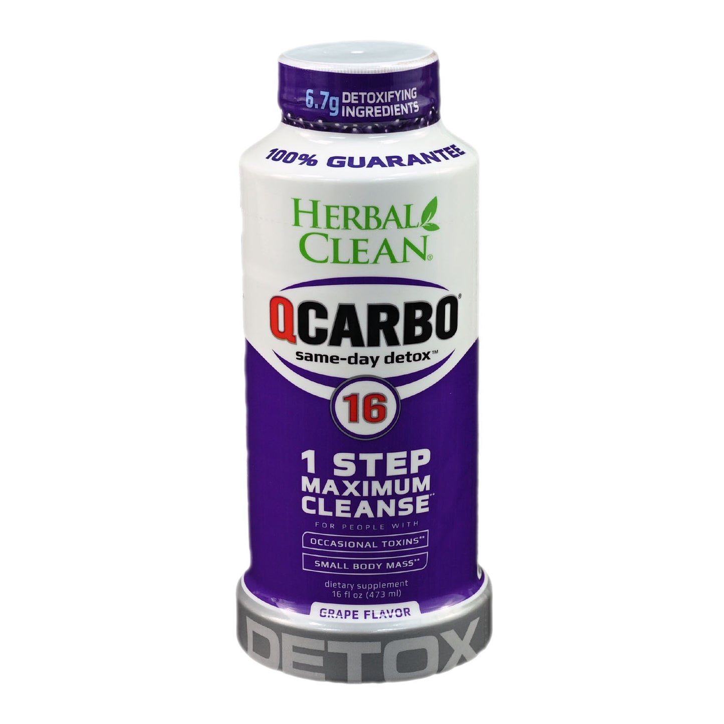 Herbal Clean QCarbo 16 Detox - Grape - 16oz