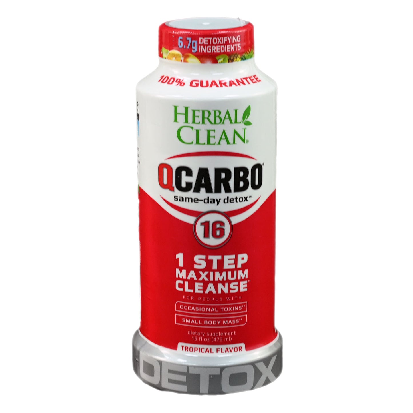 Herbal Clean QCarbo 16 Detox - Tropical - 16oz