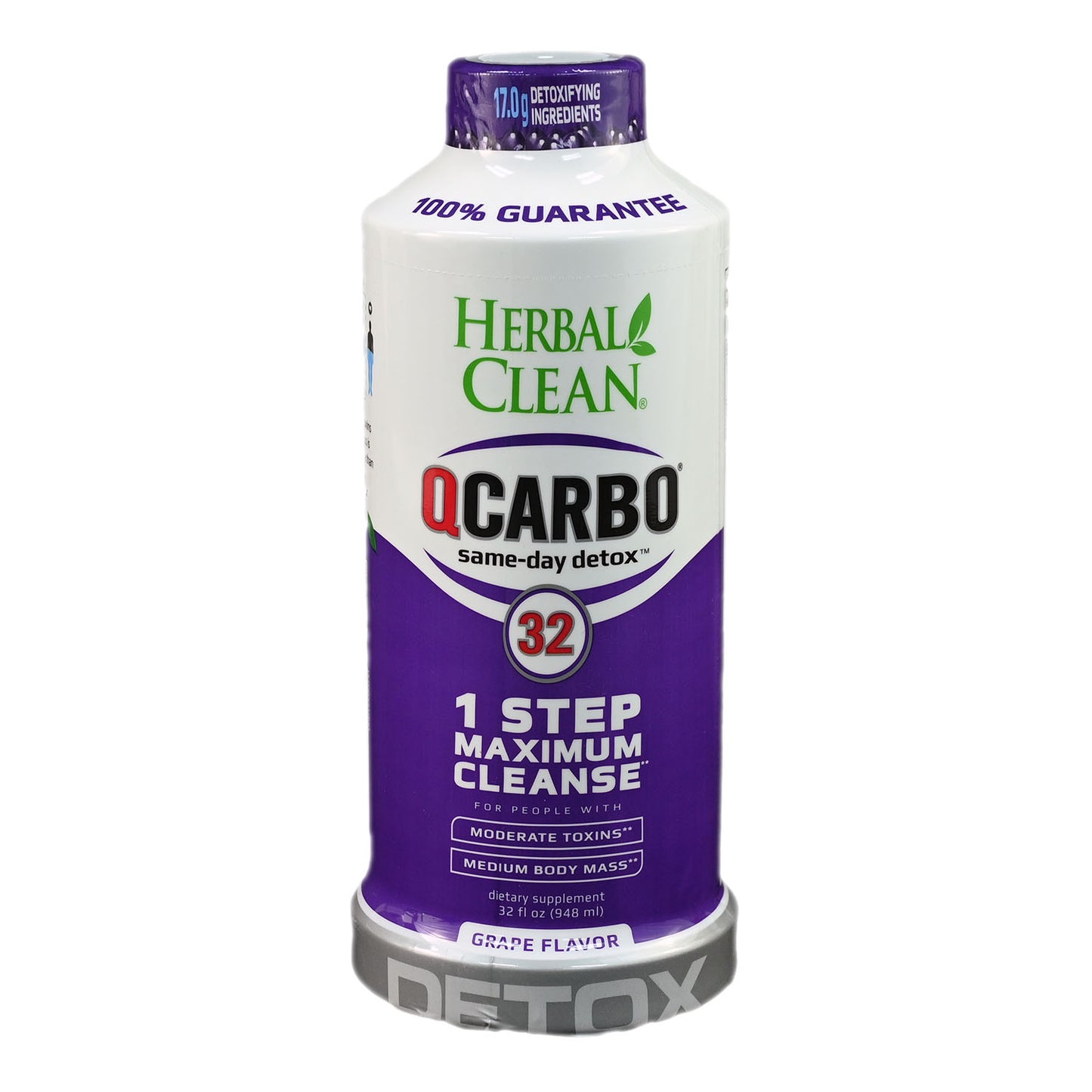 Herbal Clean QCarbo 32 Detox - Grape - 32oz