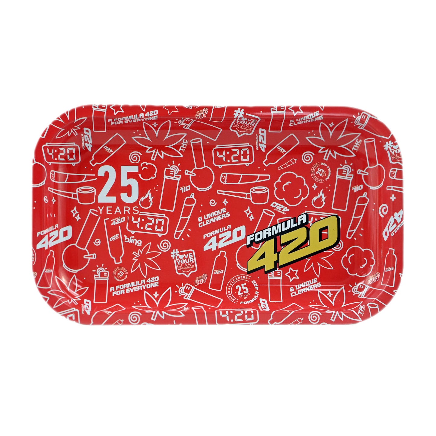Formula 420 Rolling Tray (Small, Red Sketch)