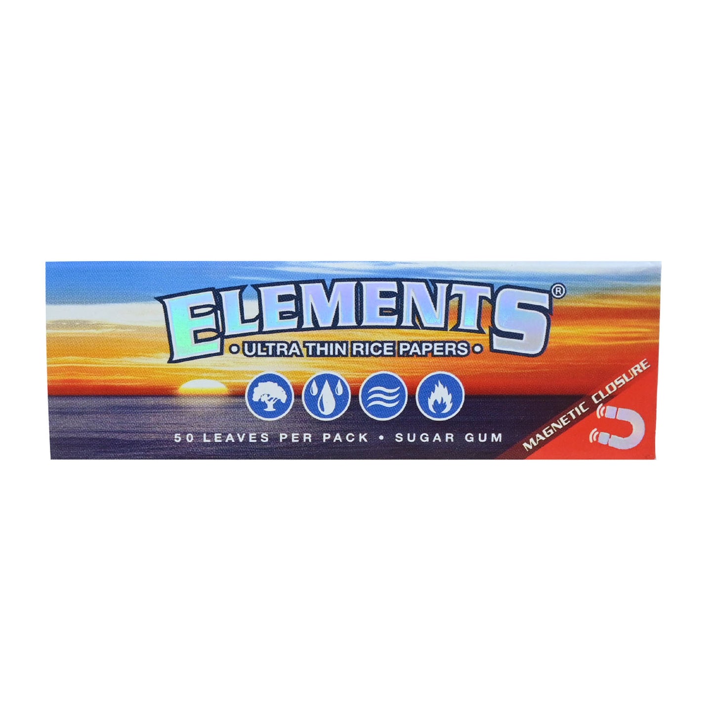 Elements Ultra Thin Rice 1 1/4 Rolling Papers - 50ct