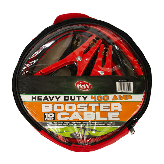 Malhi Heavy Duty 400 Amp Booster Cable - 10FT