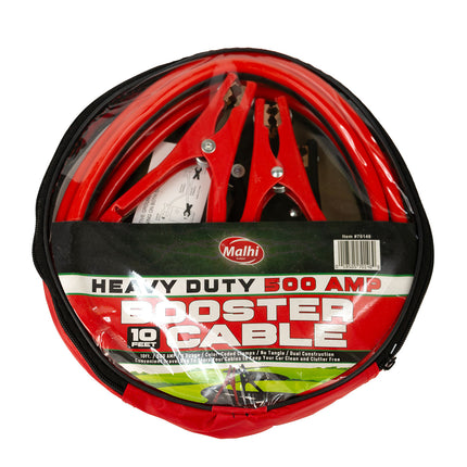 Malhi Heavy Duty 500 Amp Booster Cable - 10FT