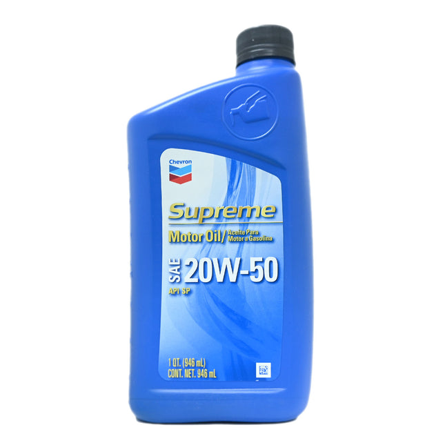Chevron Supreme 20W-50 Motor Oil - 1 Quart