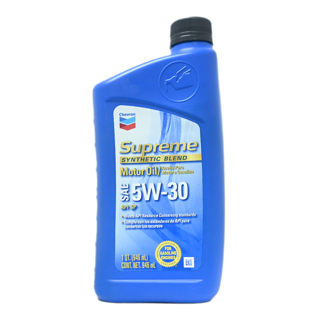 Chevron Supreme 5W-30 Synthetic Blend Motor Oil - 1 Quart
