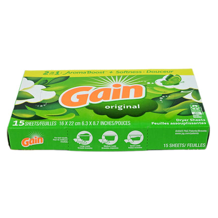 Gain 2-in-1 Dryer Sheets - 15ct