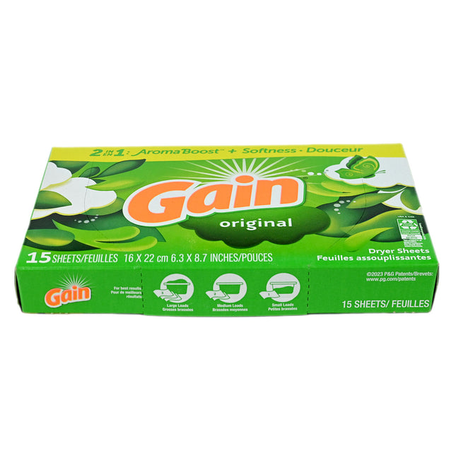 Gain 2-in-1 Dryer Sheets - 15ct