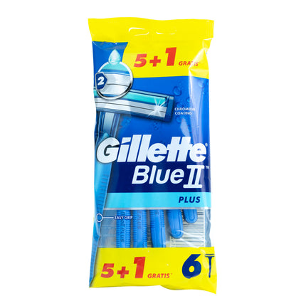 Gillette Blue II Plus Razors - 6PK