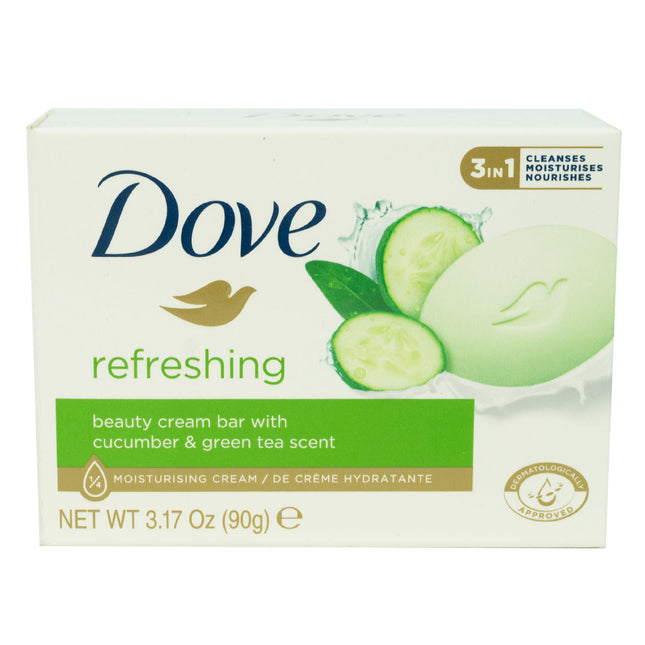 Dove Refreshing Beauty Cream Soap Bar - 90g