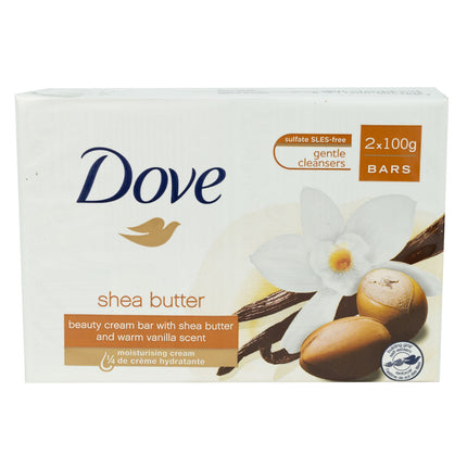 Dove Shea Butter Cream Soap Bars - 100g - 2PK