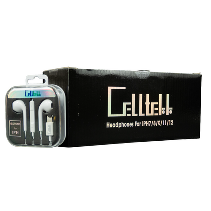 Celltekk Wired Earbuds Headphones for iPhone 10ct
