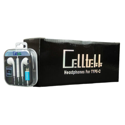 Celltekk Type C Wired Earbuds Headphones 10ct