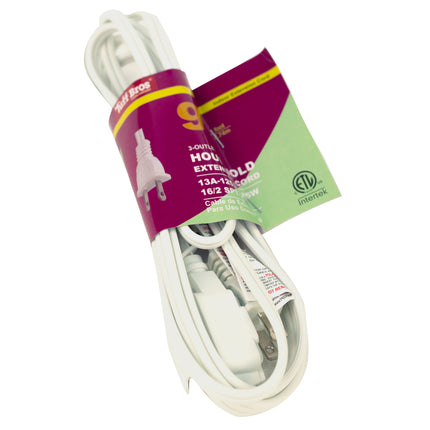 Tuff Bros 3-Outlet 9ft Extension Cord
