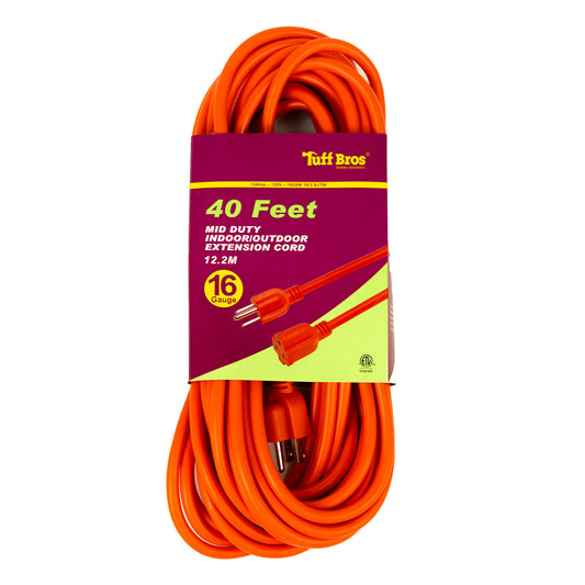 Tuff Bros 40ft Extension Cord (Indoor/Outdoor)