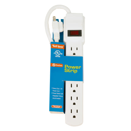 Tuff Bros 6-Outlet 1.5ft Power Strip
