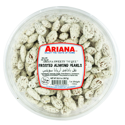 Ariana Frosted Almond Pearls - 2lb