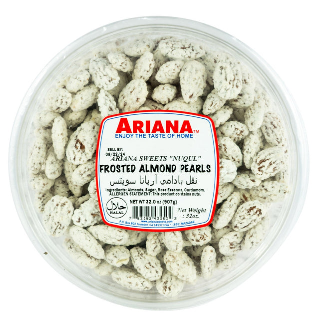 Ariana Frosted Almond Pearls - 2lb
