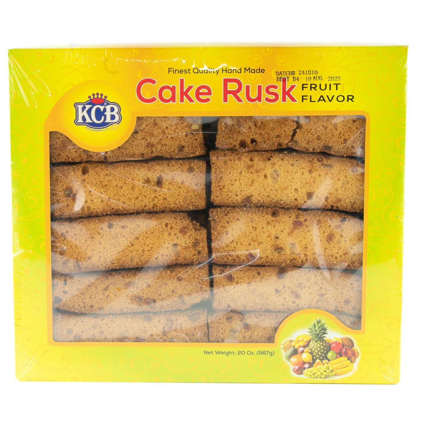 KCB Fruit Cake Rusk - 567g