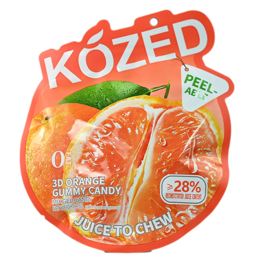 Kozed Peelable Gummy Candy - Orange [3D] - 75g