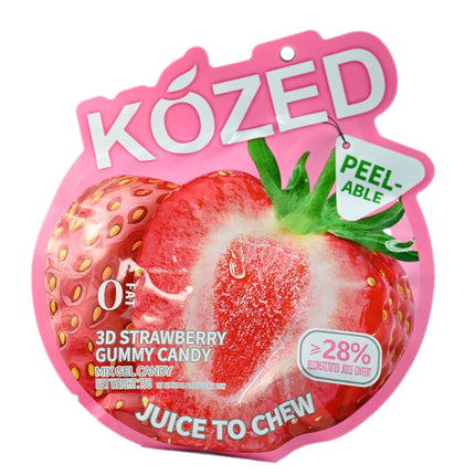 Kozed Peelable Gummy Candy - Strawberry [3D] - 75g