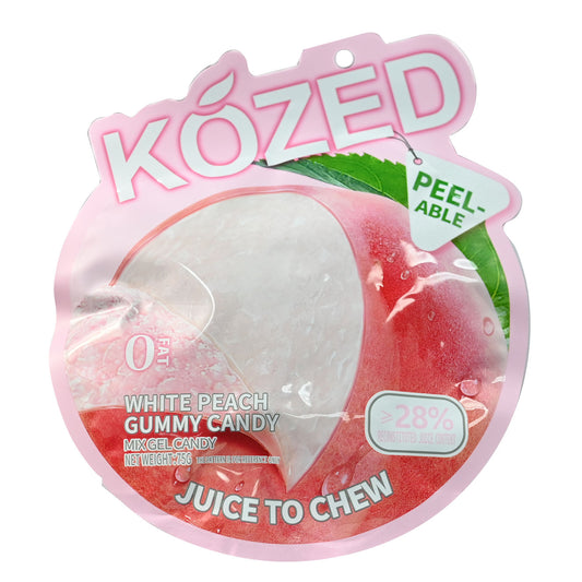 Kozed Peelable Gummy Candy - White Peach - 75g