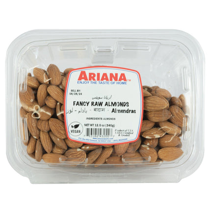 Ariana Fancy Raw Almonds - 340g