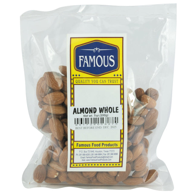 Famous Whole Almonds - 200g