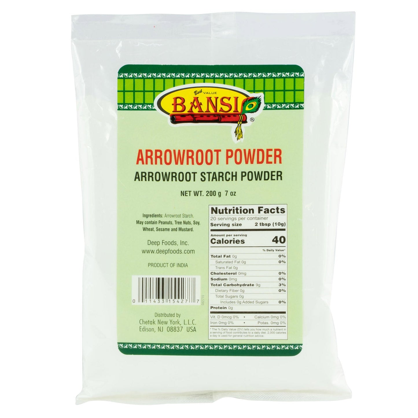 Bansi Arrowroot Powder - 200g