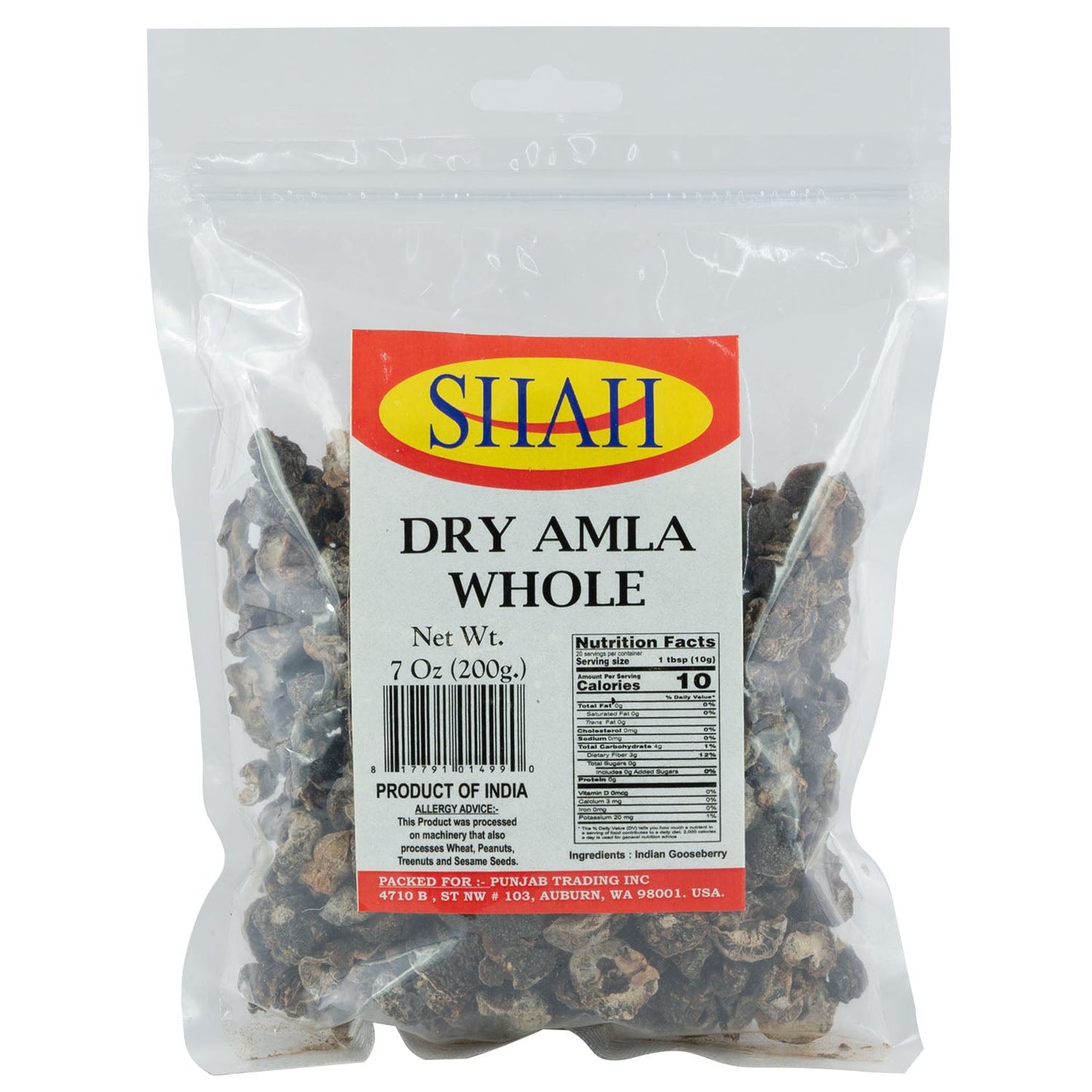 Shah Dry Whole Amla - 200g
