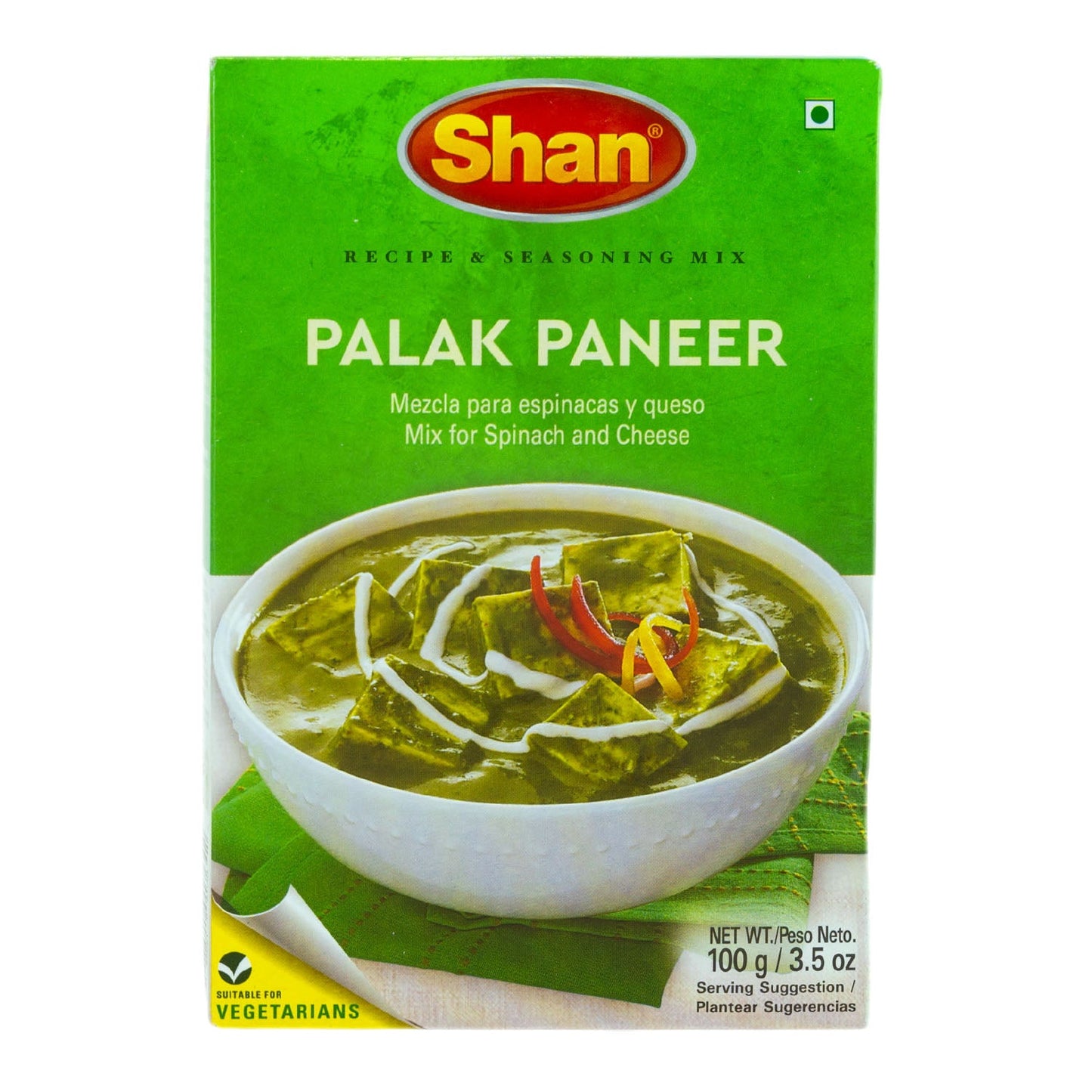 Shan Palak Paneer Seasoning Mix - 100g