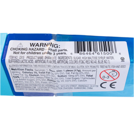 Kidsmania Shark Bite Toy w/ Candy - 1pc