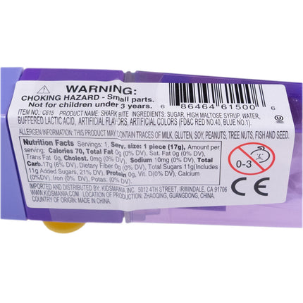 Kidsmania Shark Bite Toy w/ Candy - 1pc