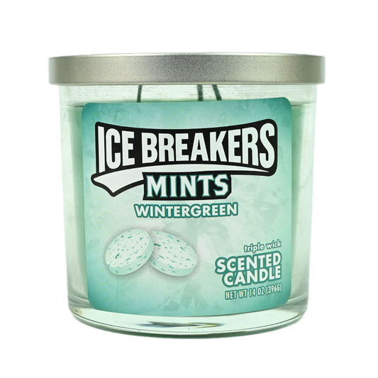 Ice Breakers Wintergreen Triple Wick Candle - 14oz