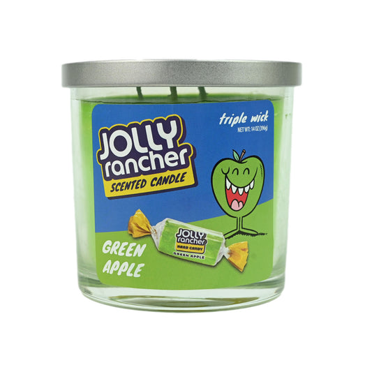Jolly Rancher Green Apple Triple Wick Candle - 14oz