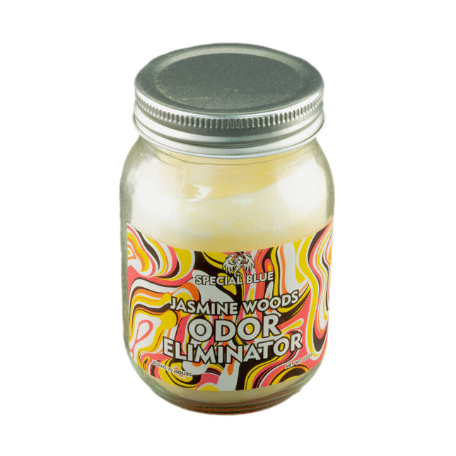 Special Blue Jasmine Woods Odor Eliminator Candle