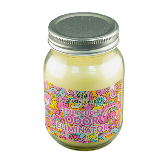Special Blue Pink Delight Odor Eliminator Candle