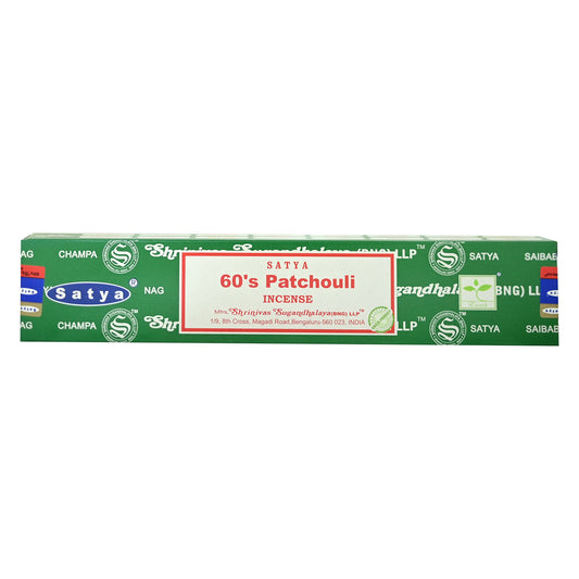 Satya 60's Patchouli Incense 15g Box