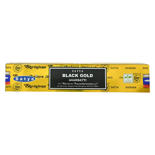 Satya Black Gold Incense 15g Box