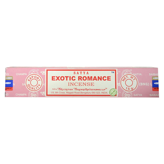 Satya Exotic Romance Incense 15g Box