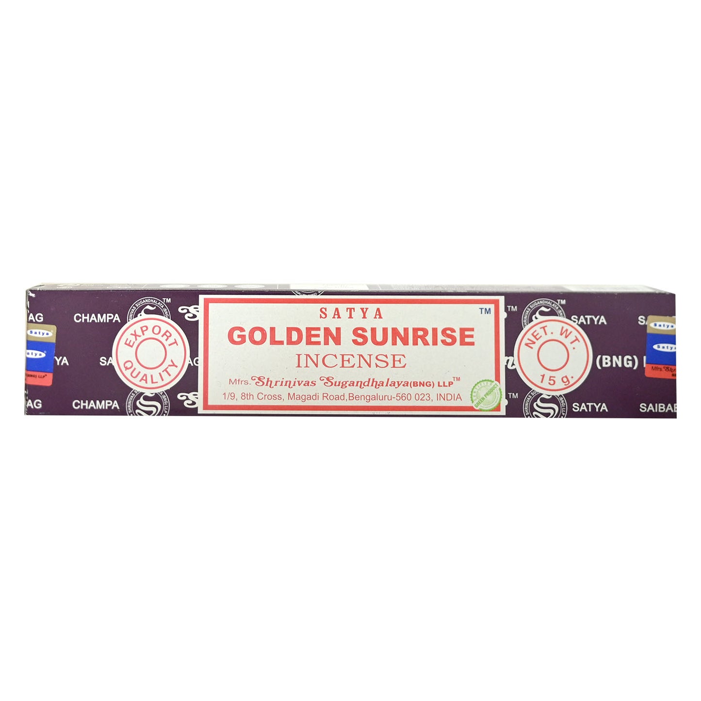 Satya Golden Sunrise Incense 15g Box